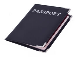 Foto van Tassen pu leather passport cover cute business card holder pouch for travel wallet russian netherlan
