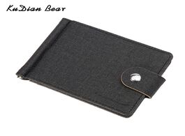 Foto van Tassen kudian bear linen men money clip metal vintage brand wallet purses designer i minimalist cart