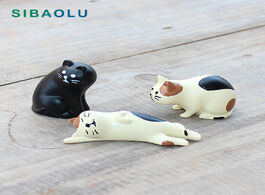 Foto van Huis inrichting japan zakka decole cat model miniature figurine cartoon resin toy wedding decoration