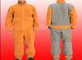 Foto van Gereedschap cowhide welding protective clothes thermal insulation protection suit