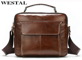 Foto van Tassen westal messenger bag men s shoulder bags genuine leather fashion small crossbody for flap369