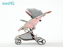 Foto van Baby peuter benodigdheden stroller ultra light folding can sit reclining child high landscape umbrel