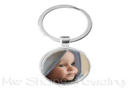 Foto van Sieraden personalized custom keychain photo mum dad baby children grandpa parents designed gift for 