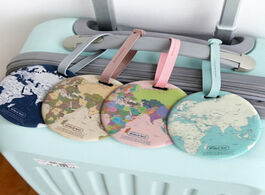 Foto van Tassen fashion map luggage tag women travel accessories silica gel suitcase id address holder baggag