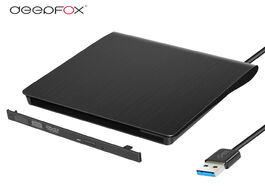 Foto van Computer deepfox slim usb3.0 sata external dvd enclosure hard plastic case for laptop notebook 12.7m