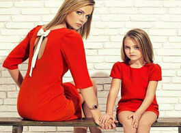 Foto van Baby peuter benodigdheden 3 colors family matching outfits fashion dress mother daughter mom and dre