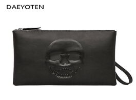 Foto van Tassen daeyoten fashion skull clutch bag men s handbags for simple envelope ghost head purses retro 