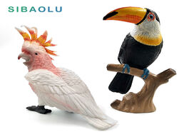 Foto van Huis inrichting simulation toucan cockatoo figure animal model bird parrot figurine home decor minia