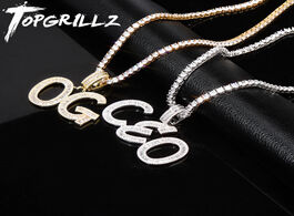 Foto van Sieraden topgrillz custom name baguette letters hip hop pendant chain gold silver bling zirconia men