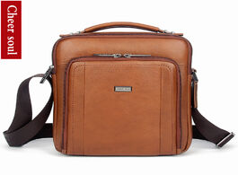 Foto van Tassen genuine leather men shoulder bag casual messenger crossbody bags for business handbags male i