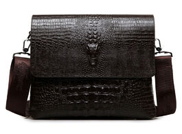 Foto van Tassen luxury brand leather men bag business casual alligator shoulder for ipad male messenger croco