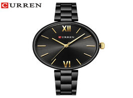 Foto van Horloge curren women watch fashion luxury reloj mujer stainless steel female clock quartz bracelet w