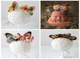 Foto van Baby peuter benodigdheden fox ears newborn props headband flower girl photo halo photography first b
