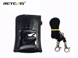 Foto van Telefoon accessoires walkie talkie holster leather carrying holder case for tyt md380 md 380 retevis