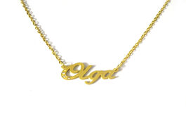 Foto van Sieraden fairladyhood new personalized custom olga name necklace handwriting signature pendant women