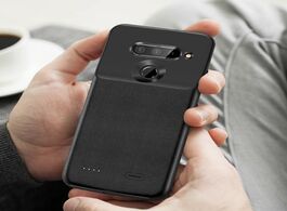 Foto van Telefoon accessoires newdery battery case for lg v40 thinq 5200mah slim portable power charger
