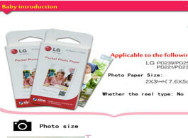 Foto van Computer seracase 60 pieces photographic papers zink ps2203 smart mobile printer for lg photo pd221 