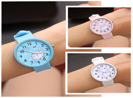 Foto van Horloge silicone candy color baby watch girls student clock fashion children dress quartz wristwatch