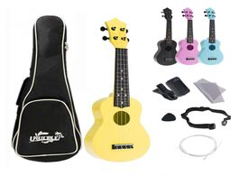 Foto van Sport en spel 4 strings 21 inch abs ukulele full kits acoustic colorful hawaii guitar guitarra instr