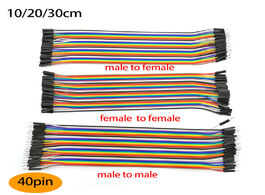 Foto van Elektrisch installatiemateriaal 10cm 20cm 30cm 40 pin dupont jumper line wire male to female eclecti