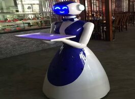 Foto van Beveiliging en bescherming restaurant humanoid smart robot service