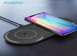 Foto van Telefoon accessoires 20w double qi wireless charger pad for iphone 11 xs xr x 8 airpods pro 10w dual
