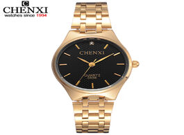 Foto van Horloge chenxi top fashion brand luxury watch womens golden watches waterproof casual quartz wristwa