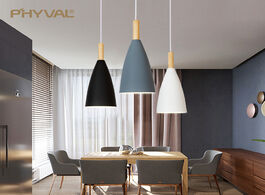 Foto van Lampen verlichting modern pendant lamp nordic light for dinning room restaurant bedroom led hanging 