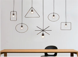 Foto van Lampen verlichting loft pendant lights cord creative modern metal black lighting e27 led edison bulb
