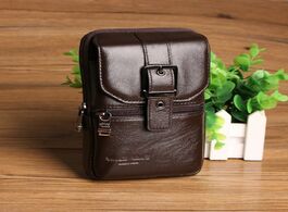 Foto van Tassen genuine leather travel men s waist bags fanny pack wallet pouch phone belt bag casual shoulde