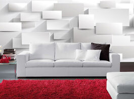 Foto van Woning en bouw modern simple white brick photo wallpaper living room bedroom study background wall c