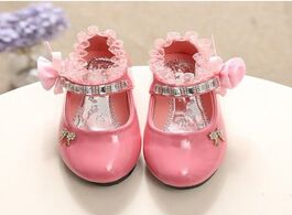 Foto van Baby peuter benodigdheden children s shoes for girl spring new princess lace leather fashion cute bo