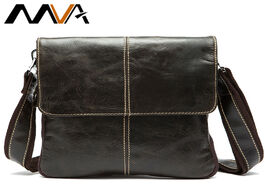 Foto van Tassen mva men s shoulder bag for oil leather small messenger genuine male crossbody bags handbag 80