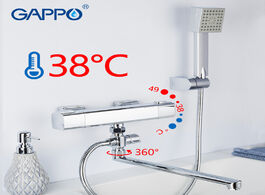 Foto van Woning en bouw gappo shower system chrome bathroom wall mounted thermostat bathtub faucets brass bat