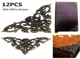 Foto van Bevestigingsmaterialen 12pc bronze furniture corner brackets jewelry chest wine case box book scrapb
