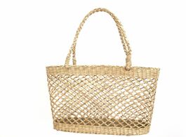 Foto van Tassen handmade straw bags for women 2019 summer beach handbags luxury brands designer style hollow 
