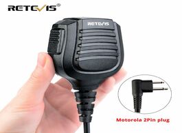 Foto van Telefoon accessoires ipx5 waterproof 2pin m plug speaker microphone mics for motorola cp200 gp300 gp