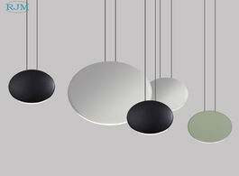 Foto van Lampen verlichting nordic post modern simple led pendant lights creative personality aluminum hang l