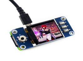 Foto van Computer waveshare 1.44 inch lcd display hat for raspberry pi 2b 3b zero w 128x128 pixels spi interf