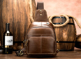 Foto van Tassen westal men s genuine leather sling bag fashion designer chest for desiger luxury brand should