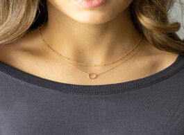 Foto van Sieraden circle necklace handmade jewelry gold filled ball chain choker pendants collier femme kolye