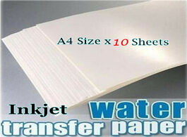 Foto van Kantoor school benodigdheden 10pcs lot a4 size inkjet water slide decal paper transparent printing t