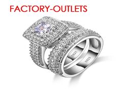 Foto van Sieraden 925 sterling silver engagement ring romantic fashion jewelry cubic zirconia bezel setting d