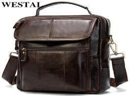 Foto van Tassen westal men s bag genuine leather crossbody bags for messenger designer shoulder male handbag 