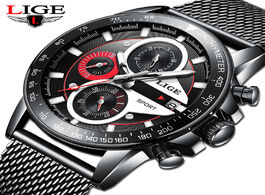 Foto van Horloge reloj hombre 2020 lige official store top brand fashion new mens watches waterproof wristwat