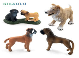 Foto van Huis inrichting simulation dog animals model figurine set toys statue miniature garden home decor de