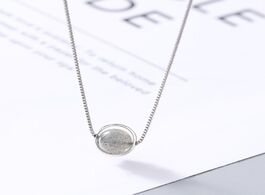 Foto van Sieraden cute moonstone 925 sterling silver korea simple literary clavicle chain personality female 