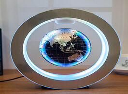 Foto van Lampen verlichting round led world map floating globe magnetic levitation light anti gravity magic