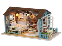 Foto van Speelgoed cutebee doll house miniature diy dollhouse with wooden furniture toys for children birthda