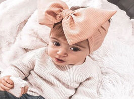 Foto van Baby peuter benodigdheden adjustable big bow headwrap headband top knot headbands over sized hair tu
